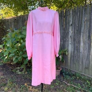 Vintage 60s Mod Pink Dress